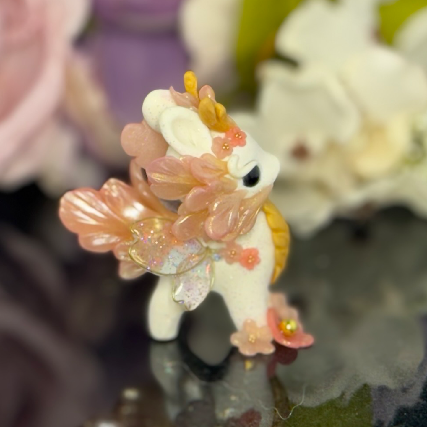 White and translucent Pink Bunnigon