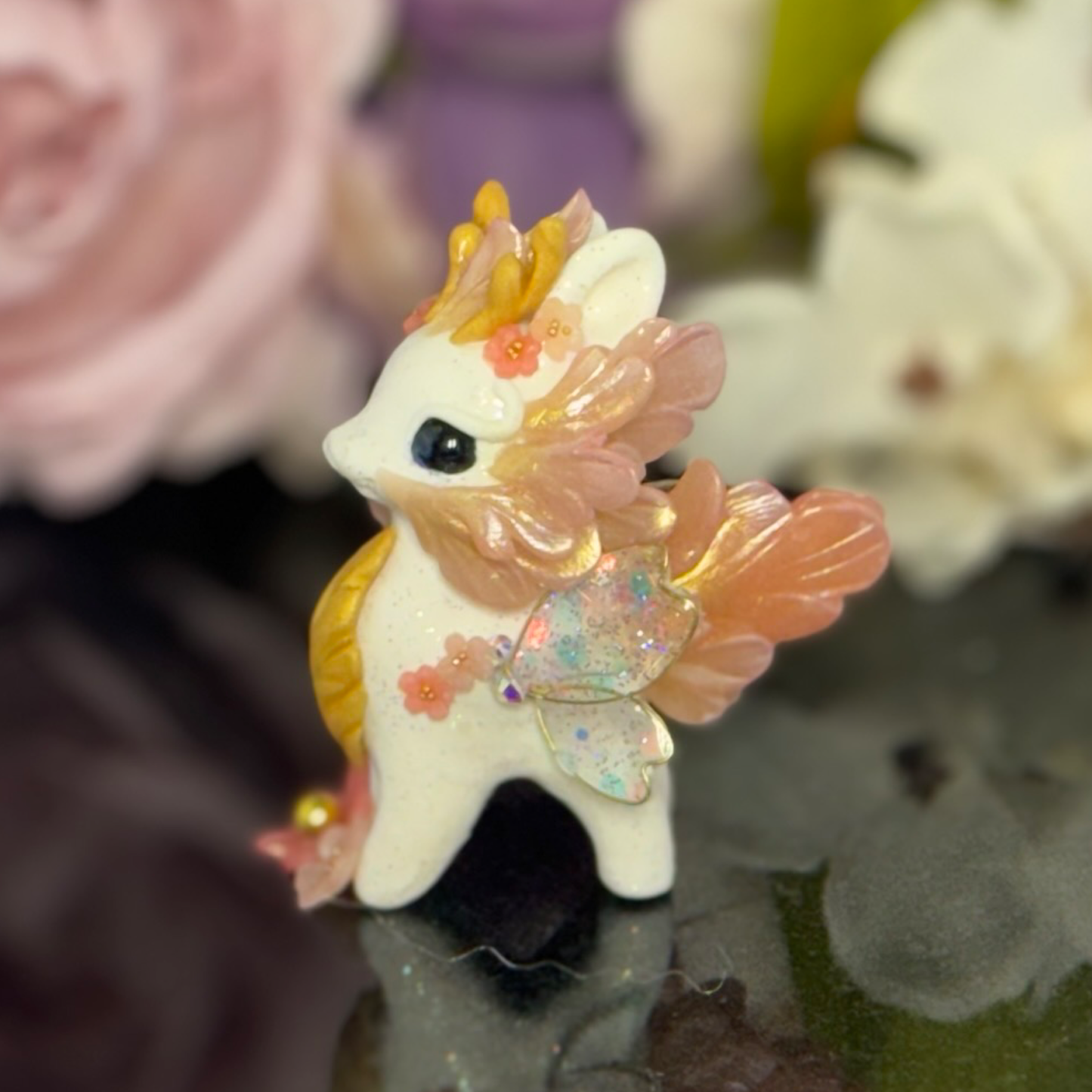 White and translucent Pink Bunnigon