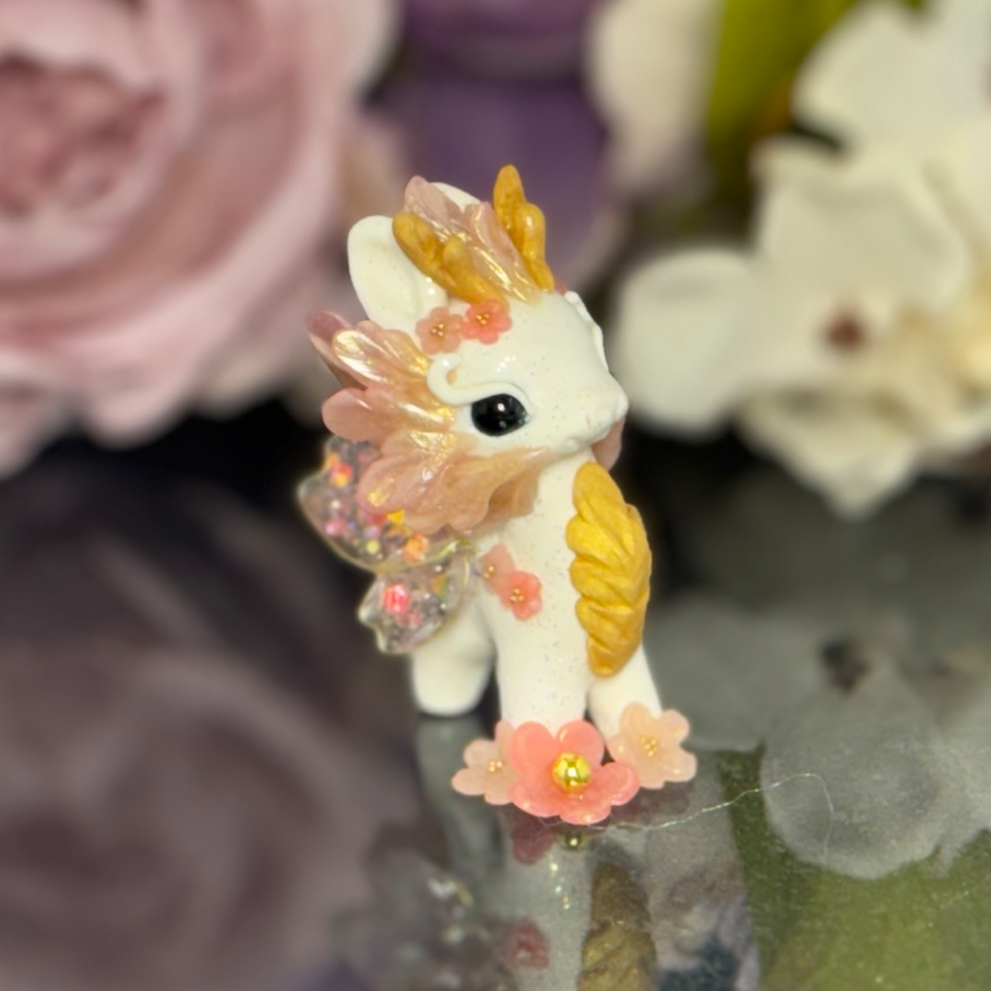 White and translucent Pink Bunnigon