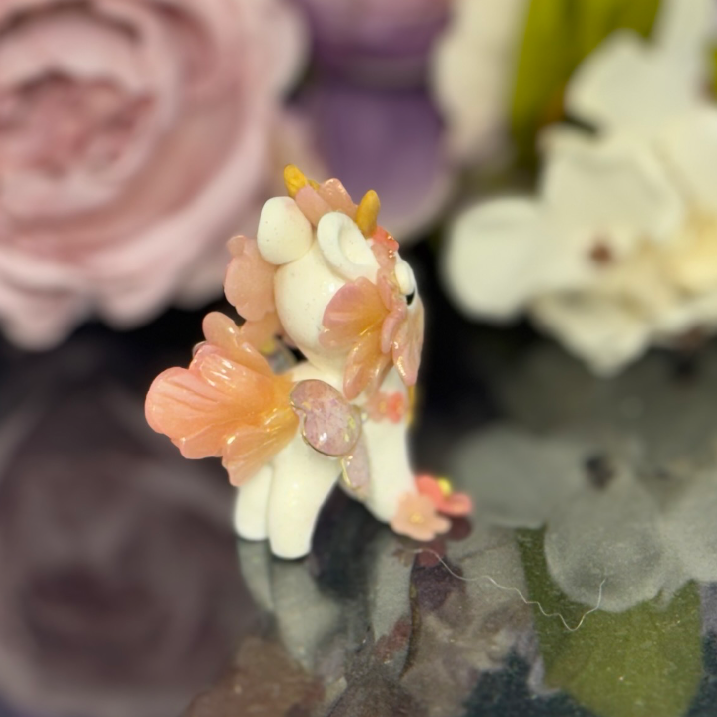White and translucent Pink Bunnigon