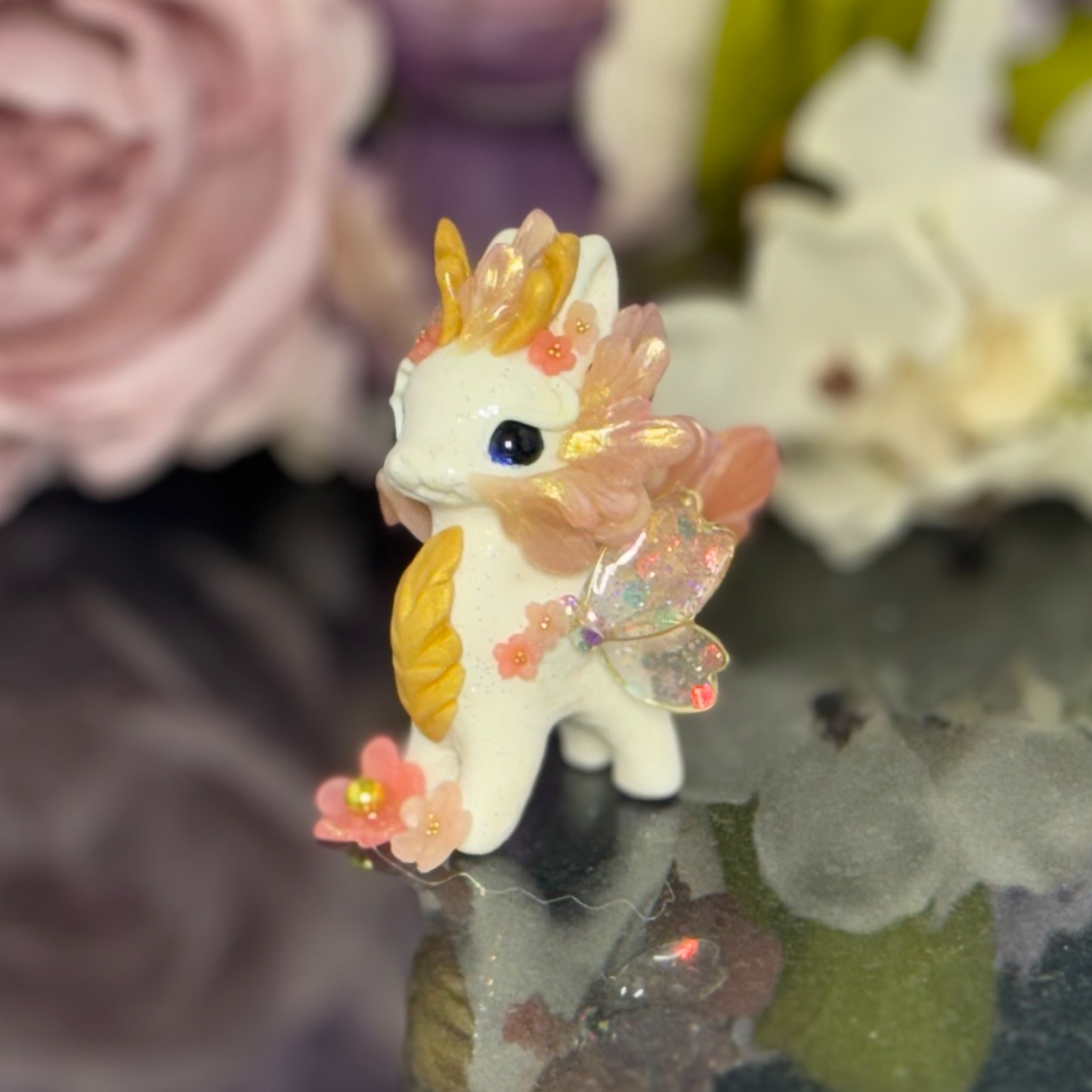 White and translucent Pink Bunnigon