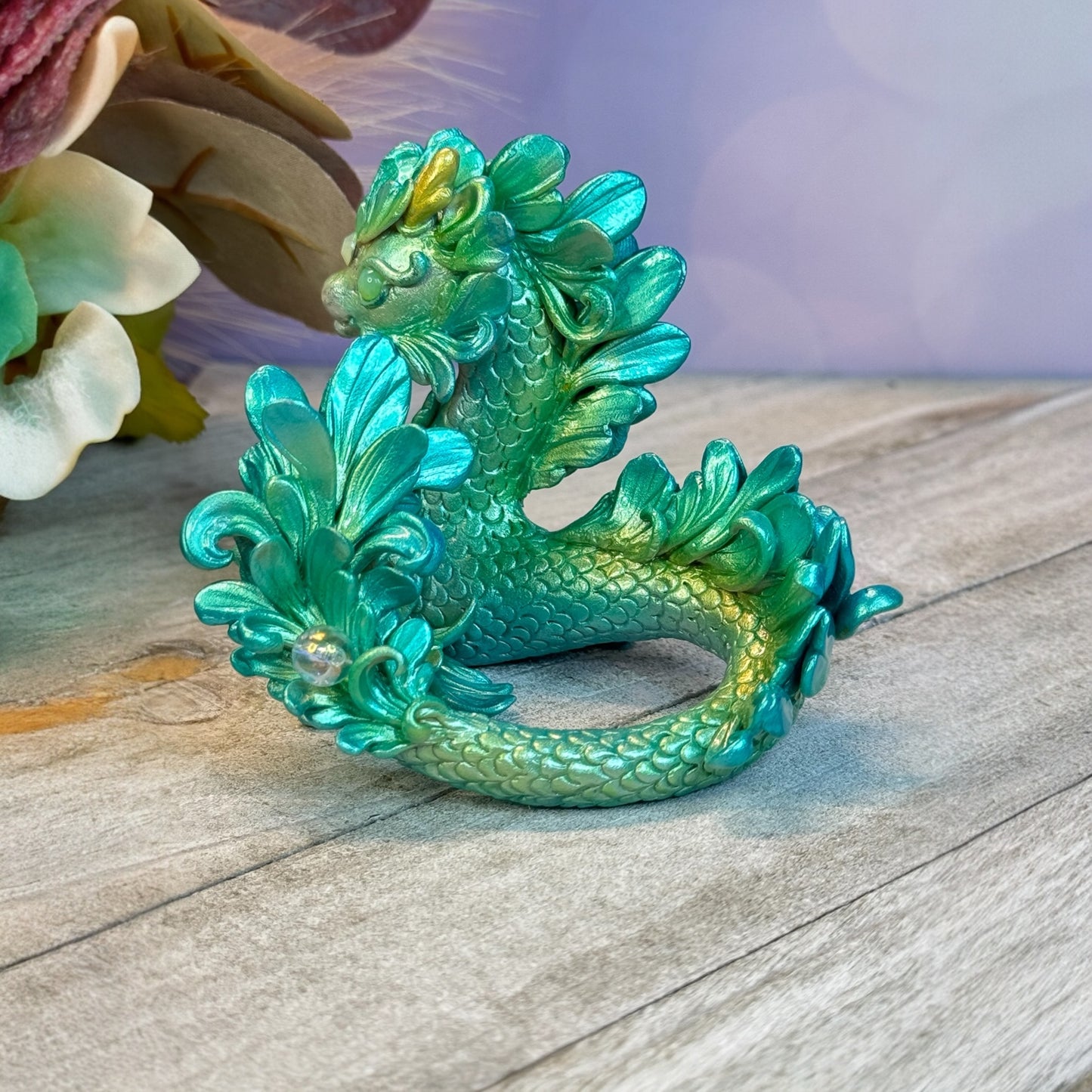 Aqua Green Baby Kelpie Dragon