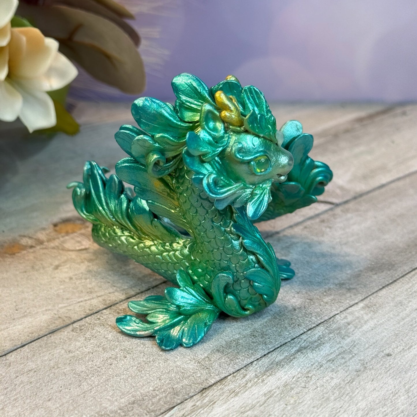 Aqua Green Baby Kelpie Dragon