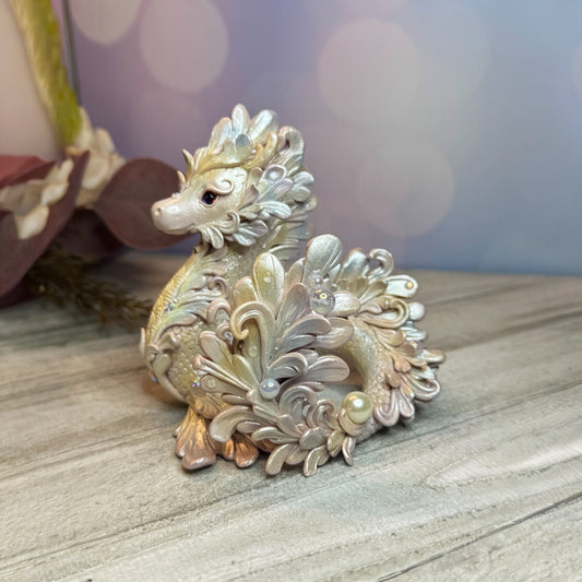 Magestic Pastel Rainbow Pearl Kelpie Dragon