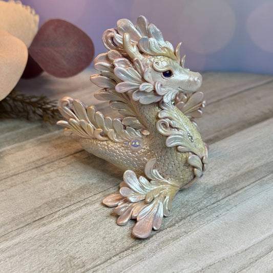 Magestic Pastel Rainbow Pearl Kelpie Dragon