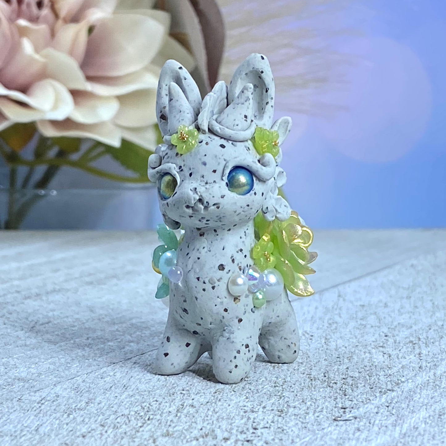 Pale Green Stone Bunnigon