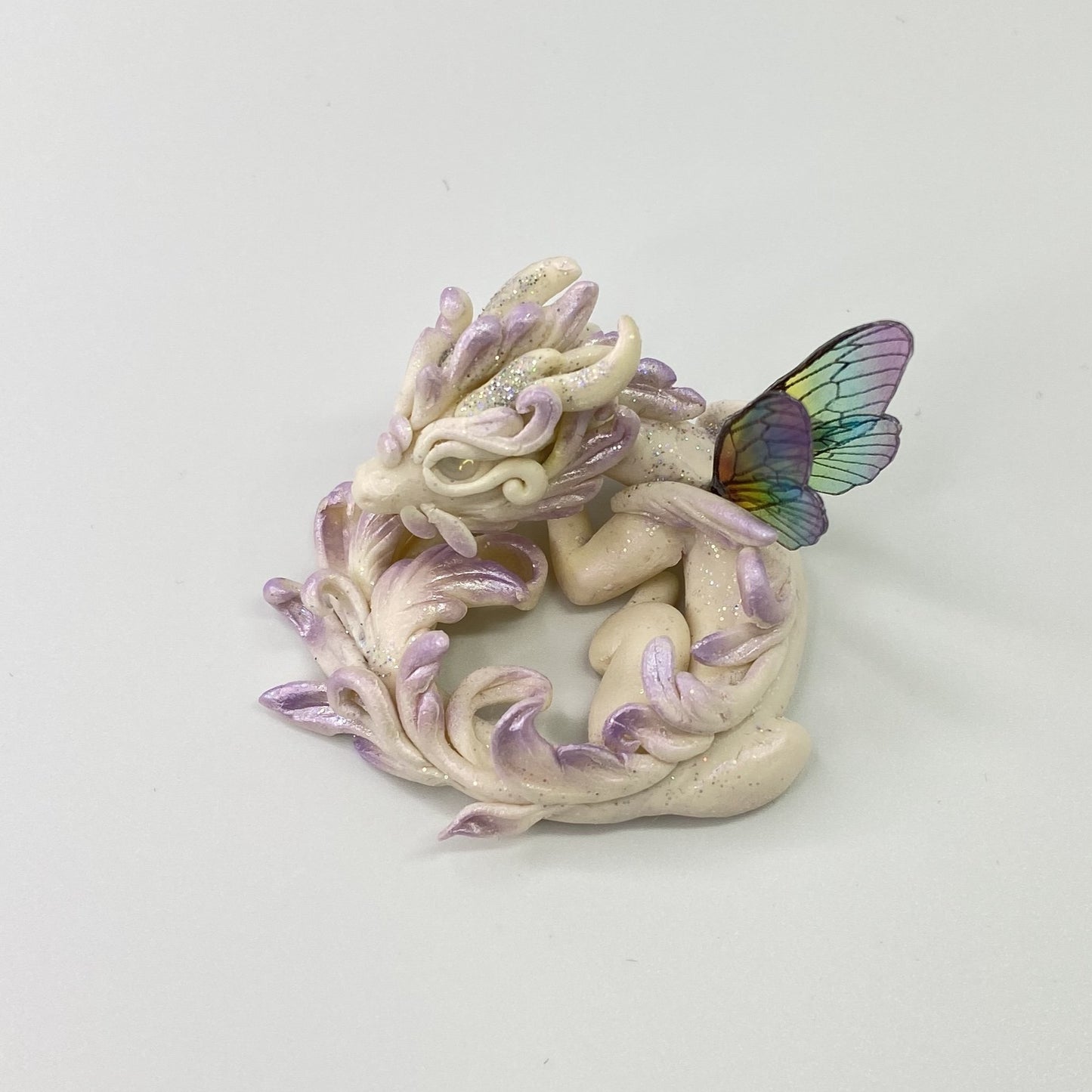 White and lavender fairy dragon