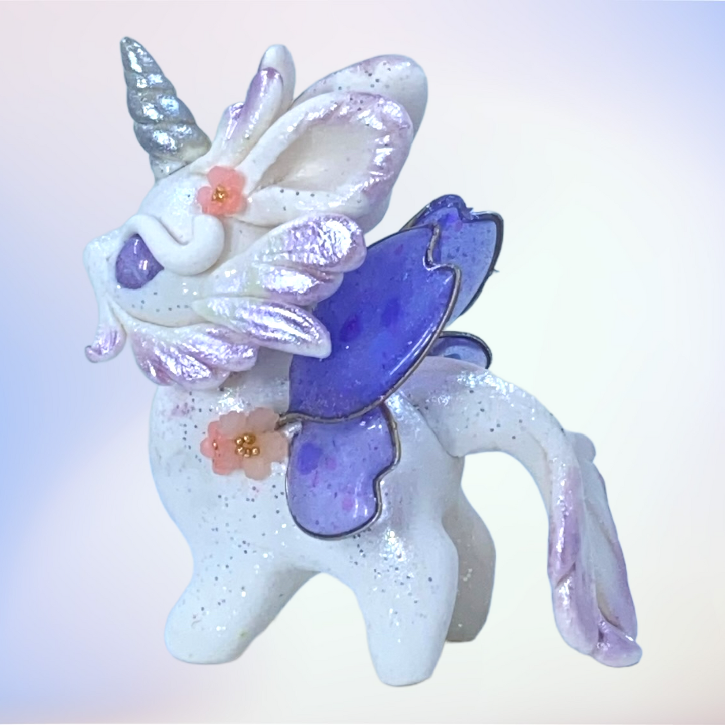 Lilac and Silver Bunnicorn