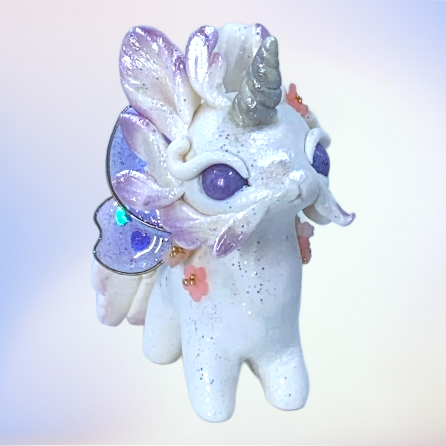 Lilac and Silver Bunnicorn