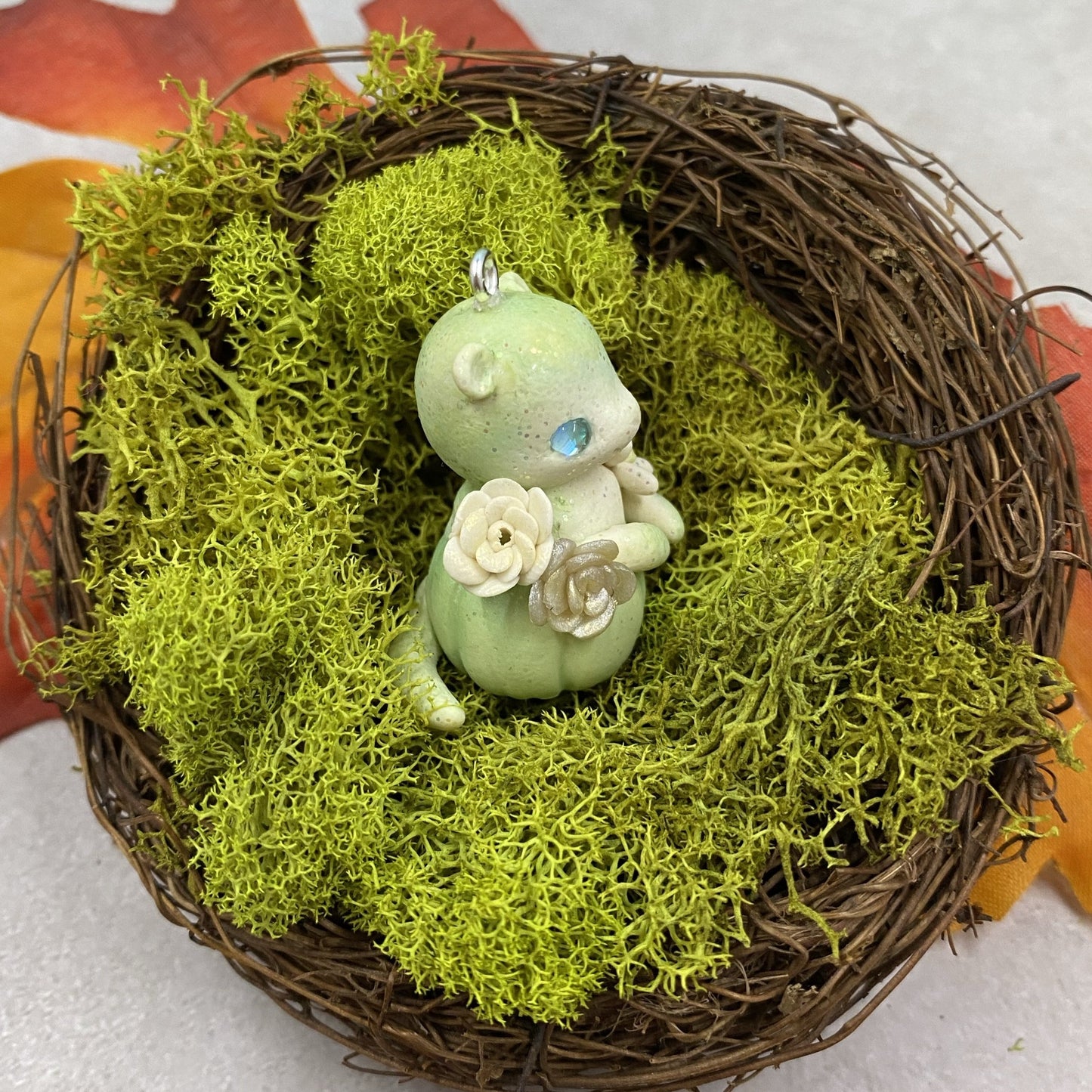 Green Otter Pumpkin Critter