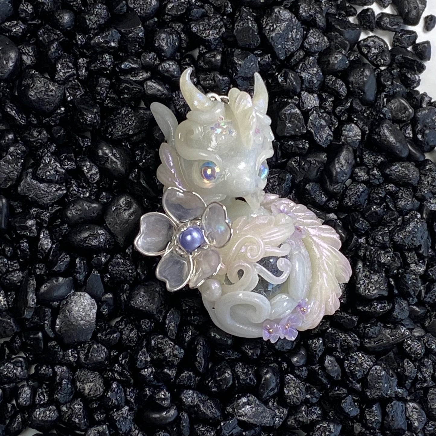 Light Purple Jade Marble Dragon