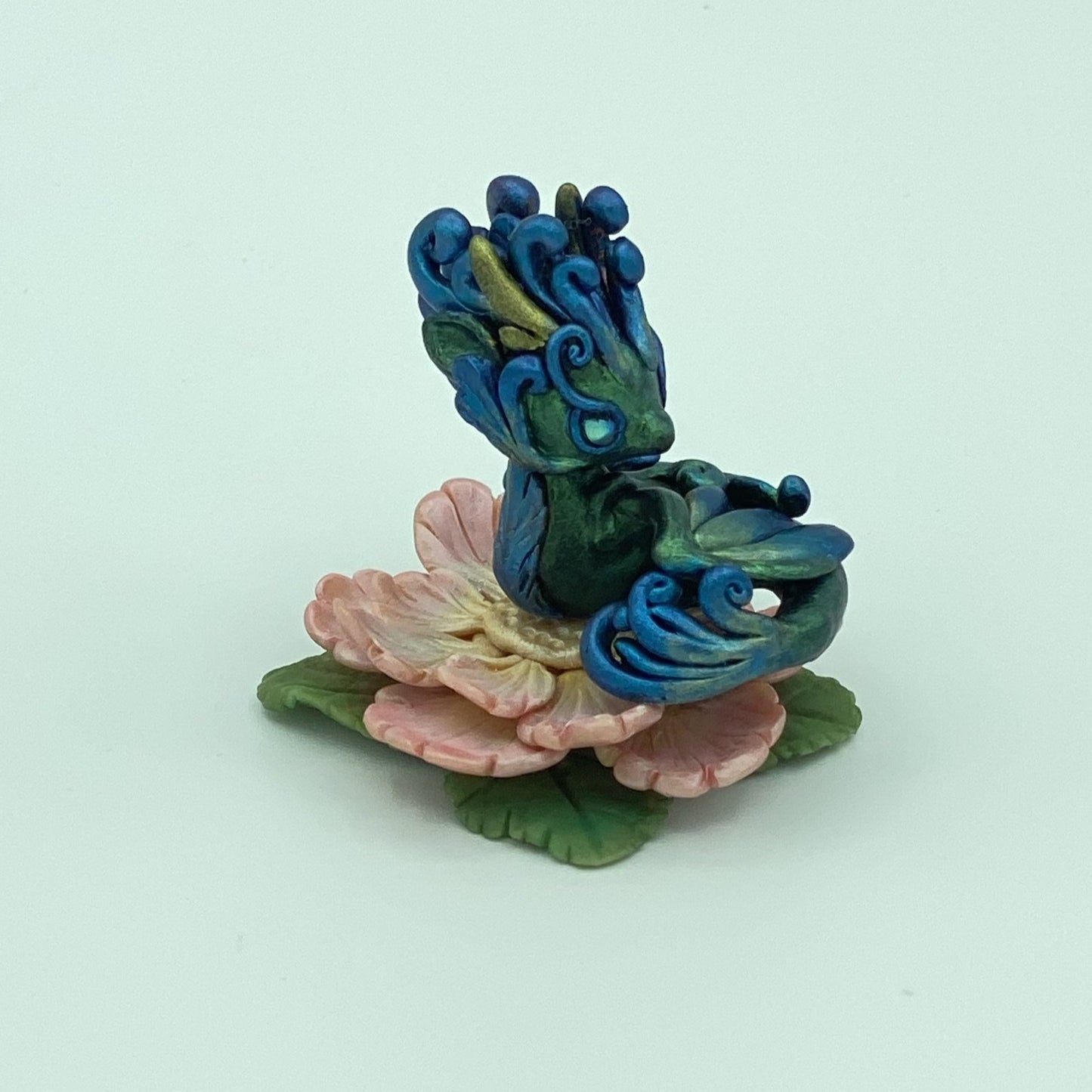 Hummingbird Dragon with Flower Magnet