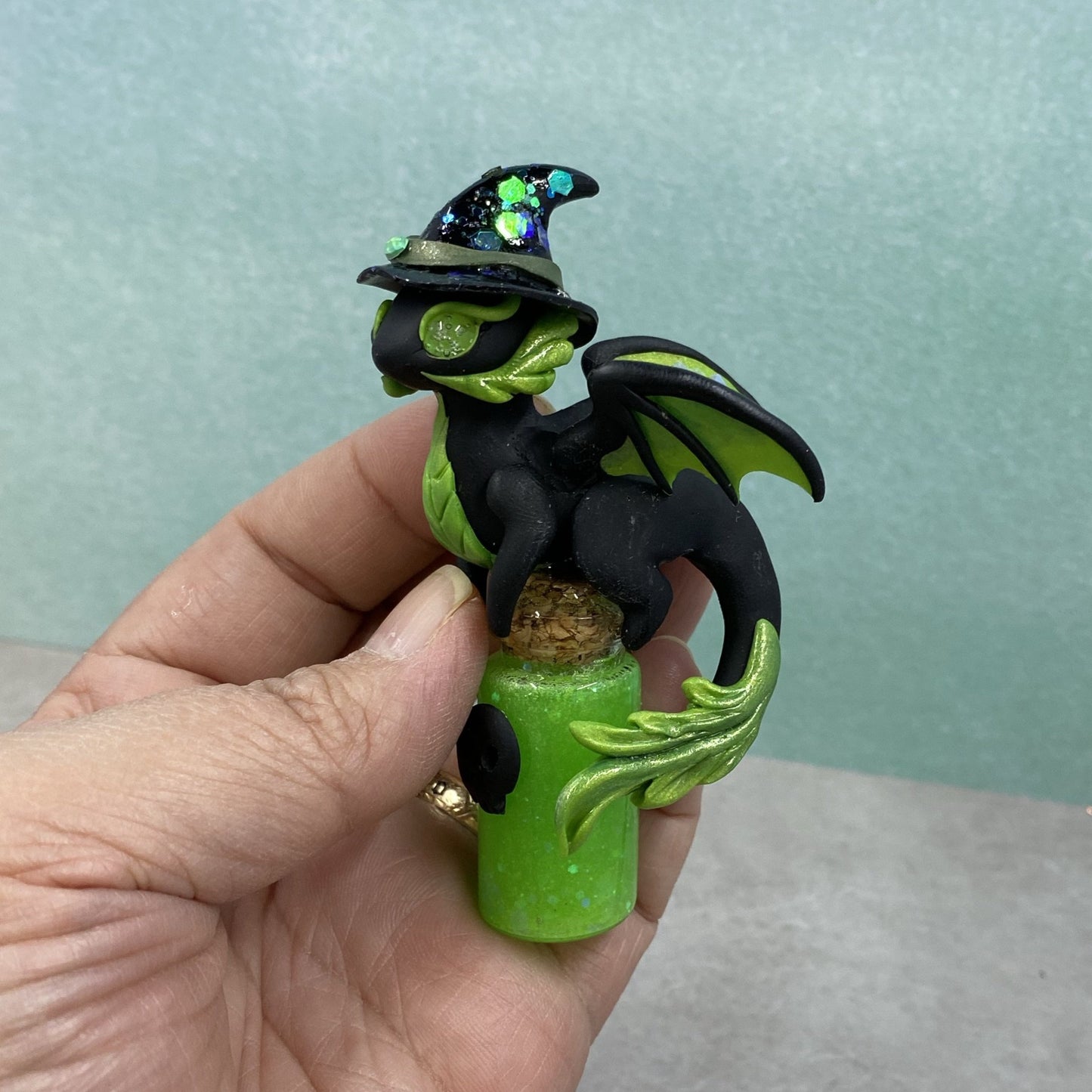 Green Potion Bottle Dragon