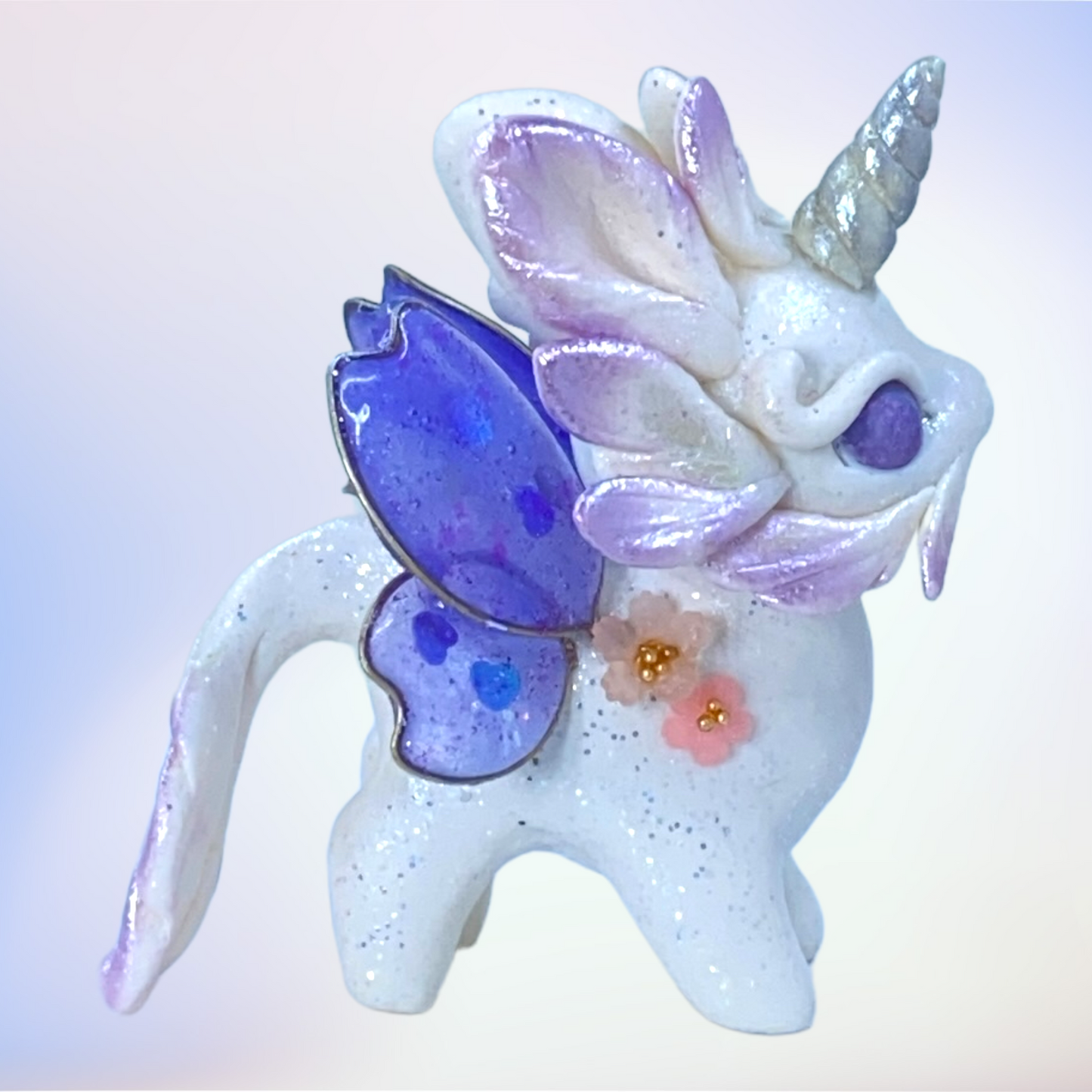 Lilac and Silver Bunnicorn