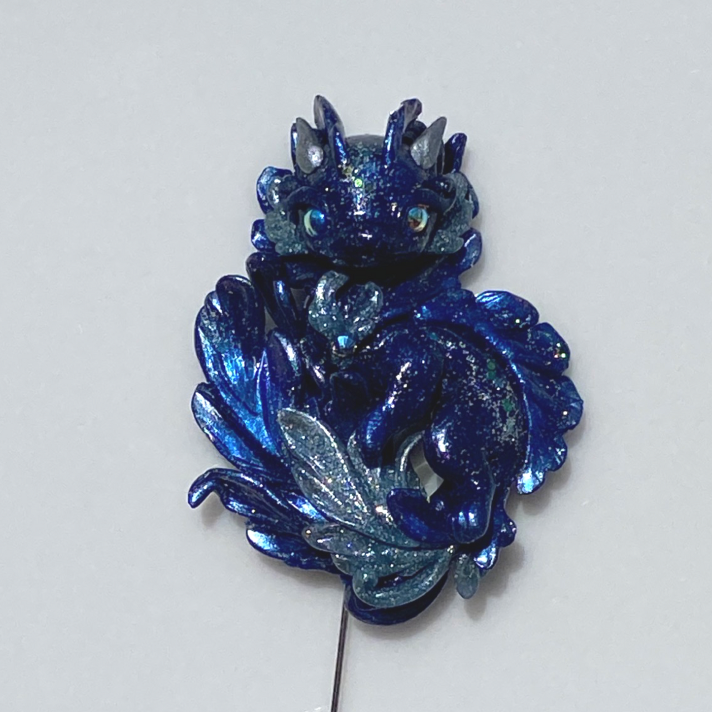 Fancy Tail Dragon Brooch