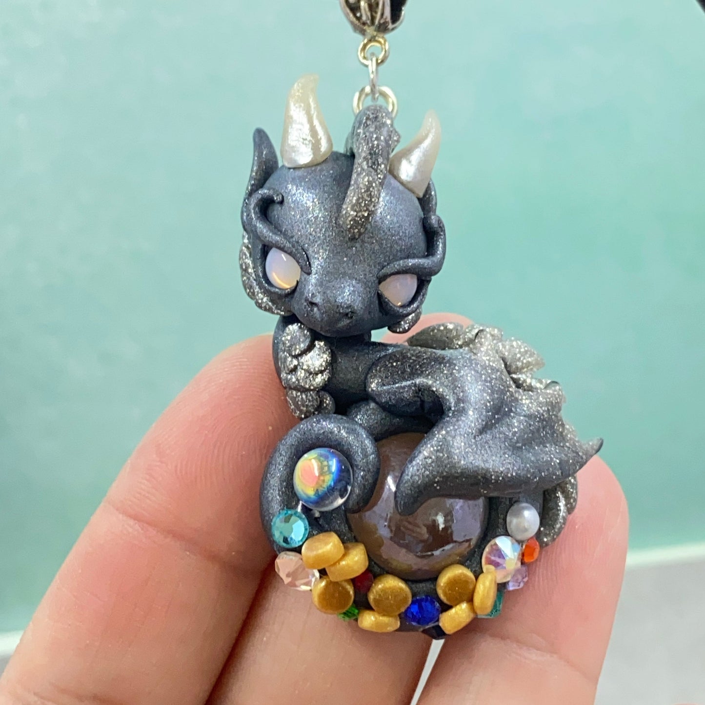Grey and Silver Treasure Dragon