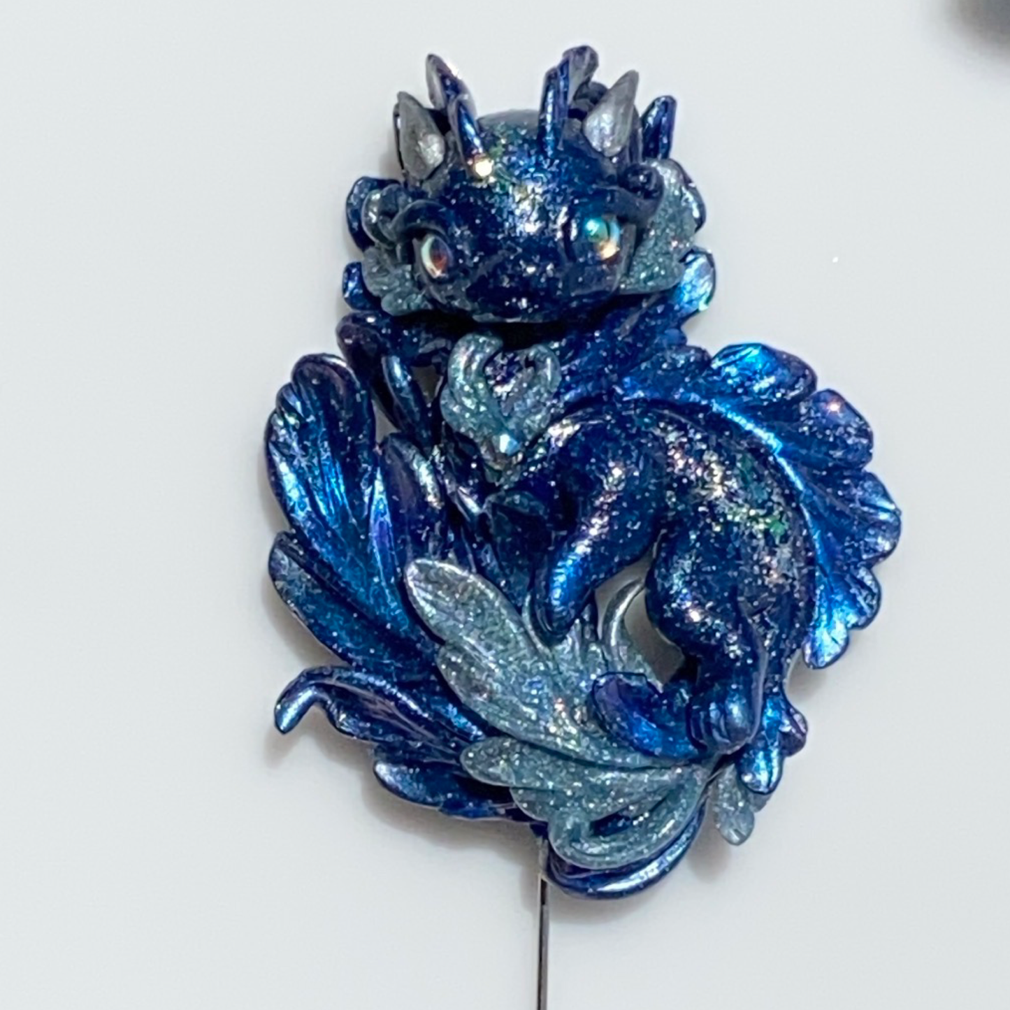 Fancy Tail Dragon Brooch
