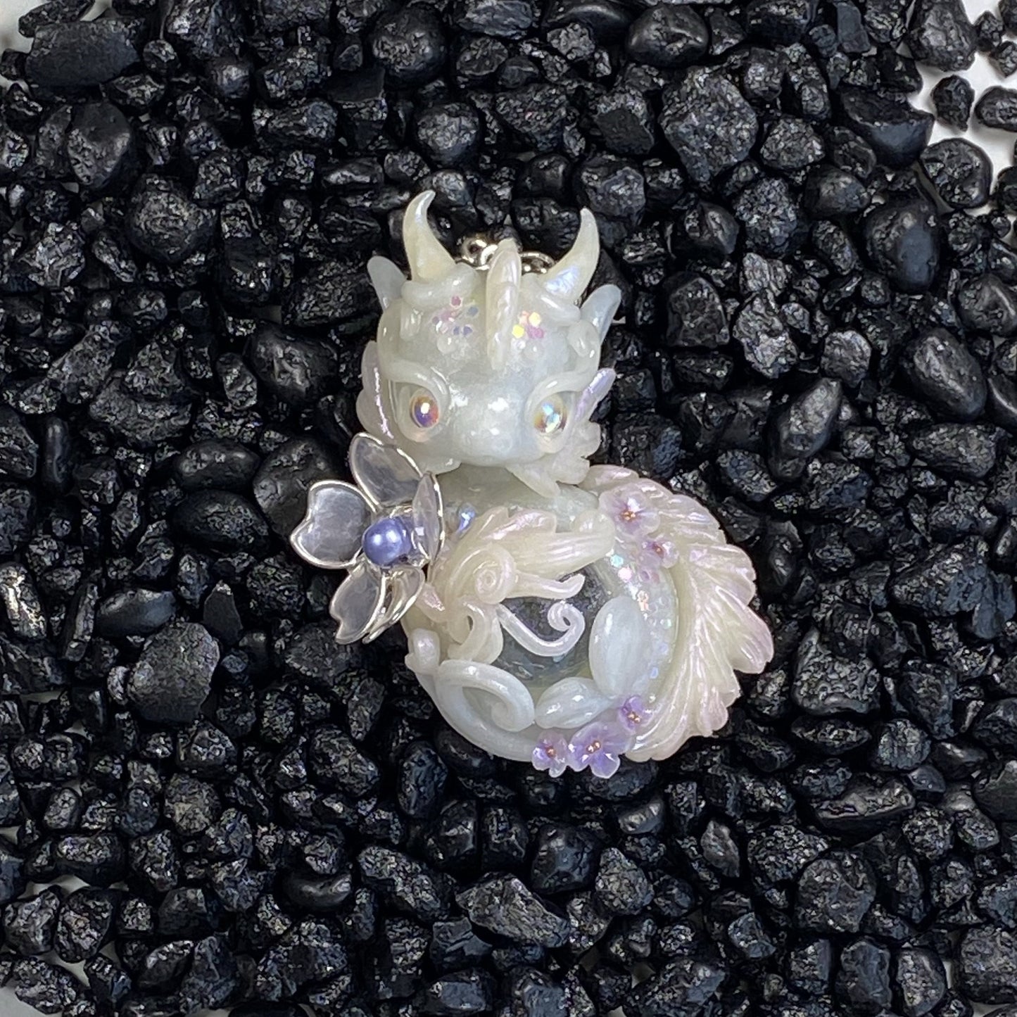 Light Purple Jade Marble Dragon