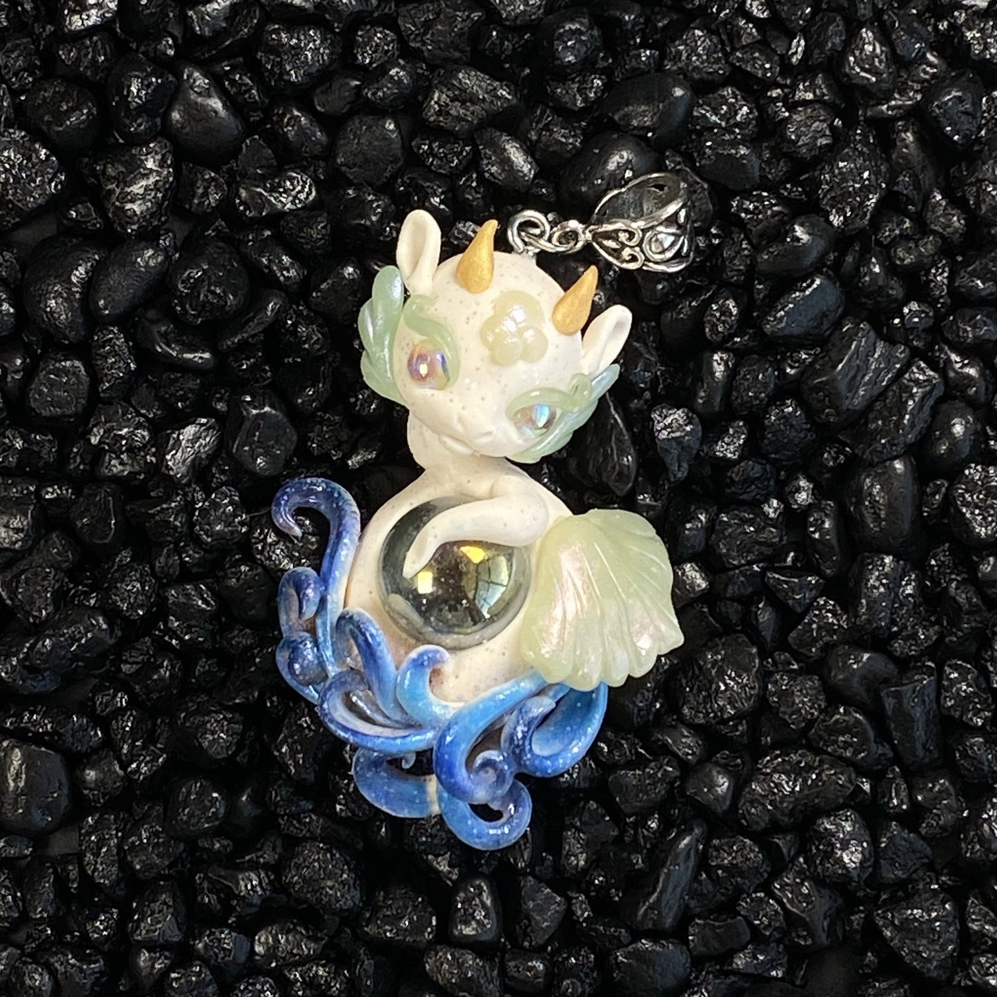 White and Blue Jelly Dragon