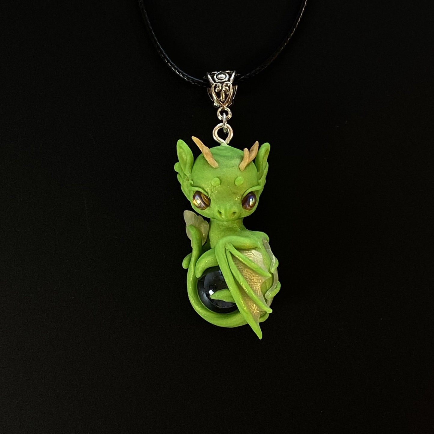 Apple Green Dragon Charm