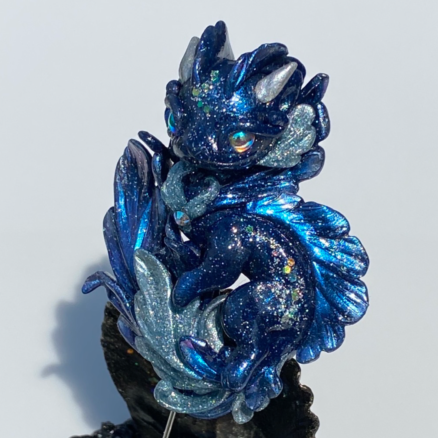 Fancy Tail Dragon Brooch
