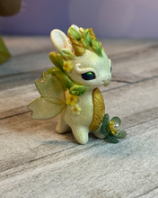 Load image into Gallery viewer, Tiny Bright Green and Yellow Bunnigon