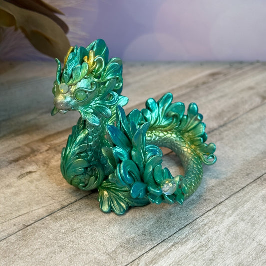 Aqua Green Baby Kelpie Dragon