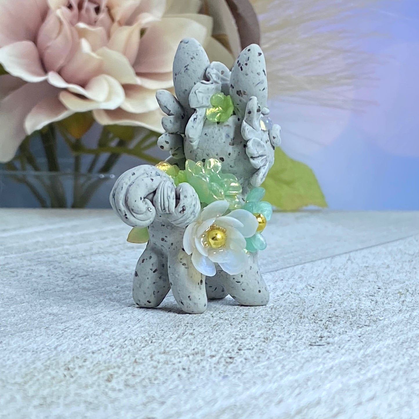 Pale Green Stone Bunnigon