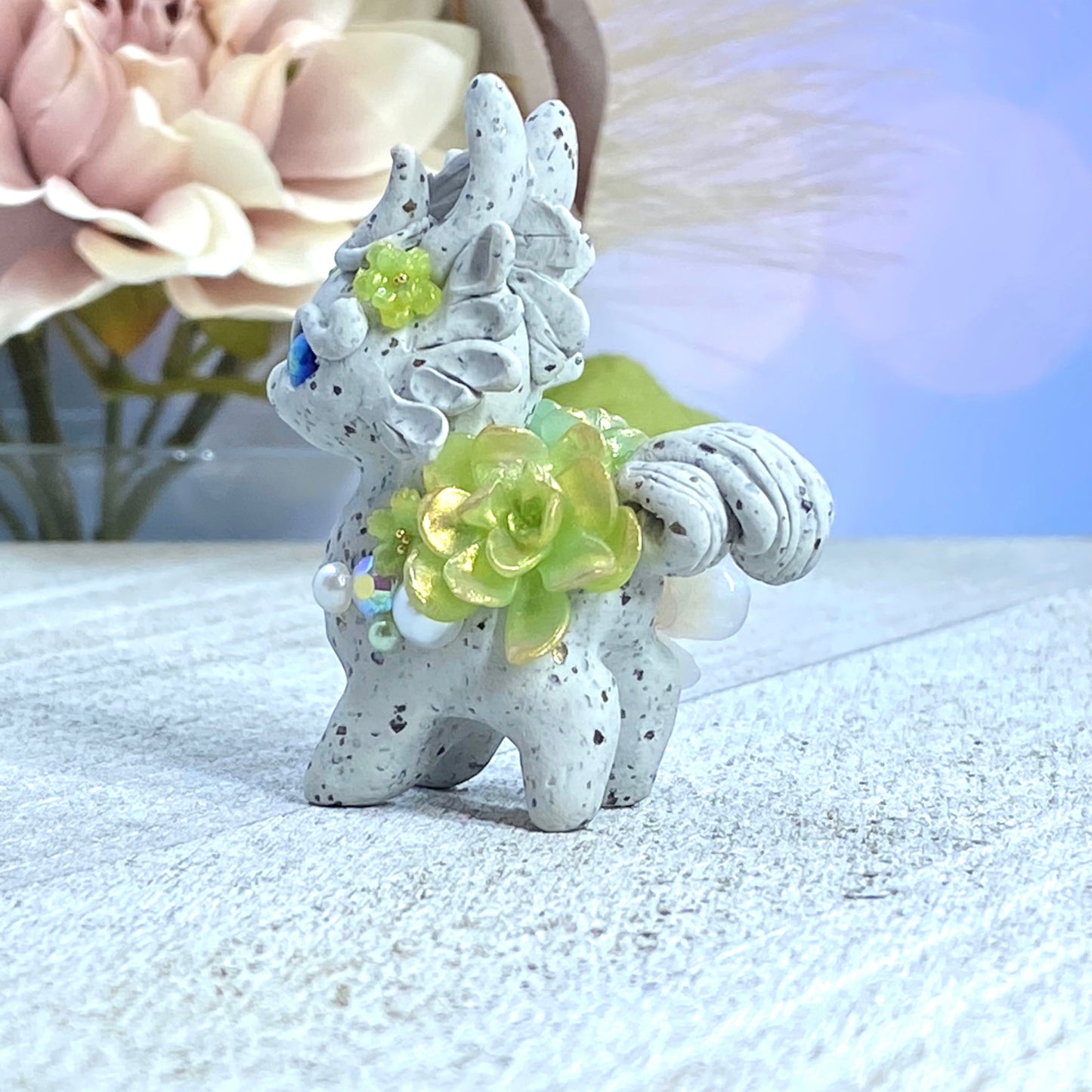 Pale Green Stone Bunnigon