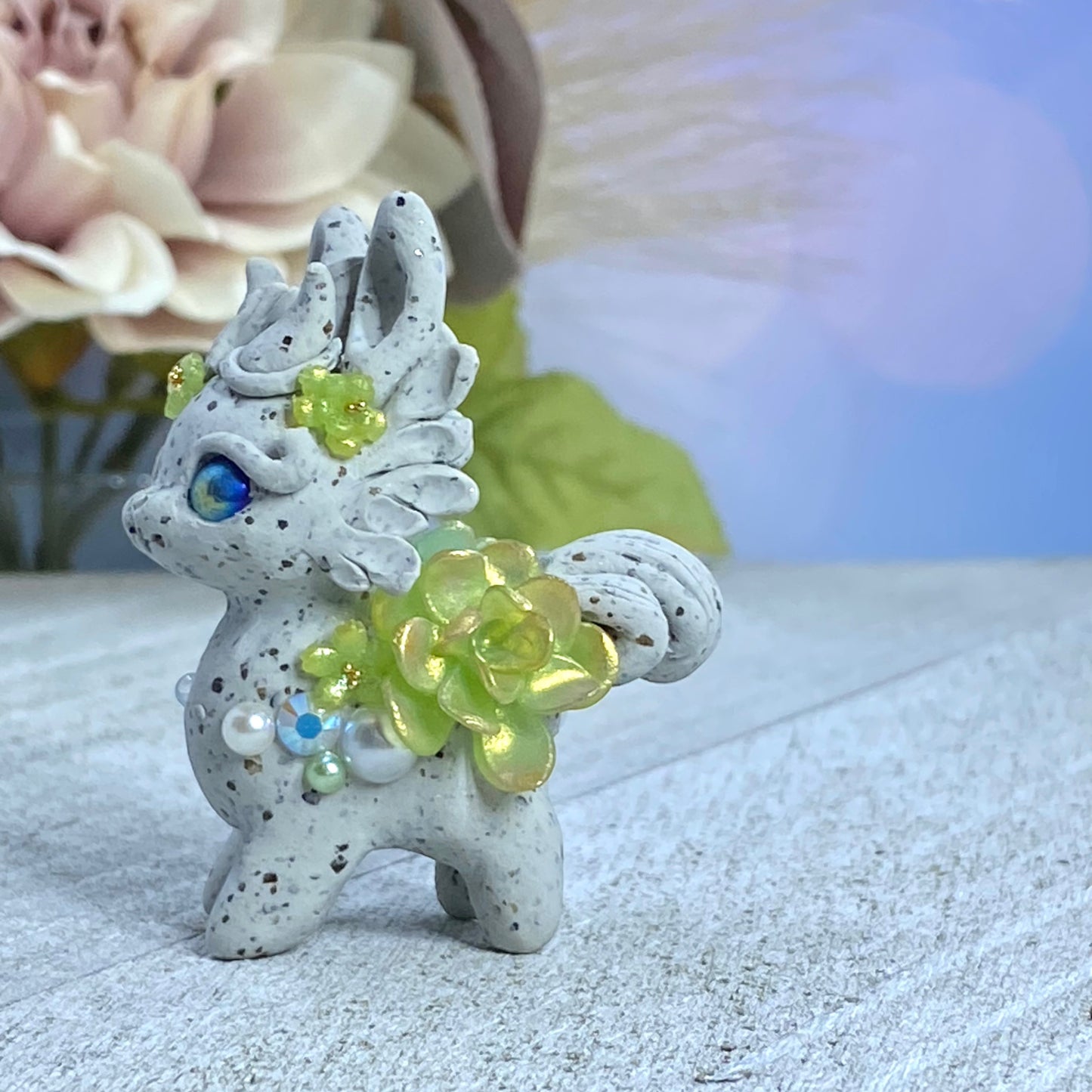 Pale Green Stone Bunnigon