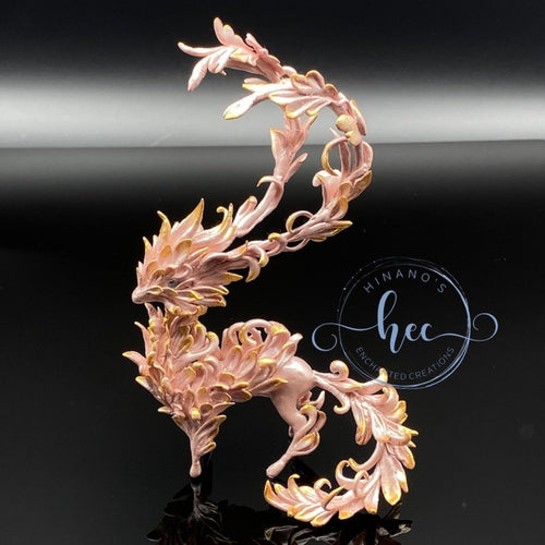 Pink & Gold Forest Spirit Dragon