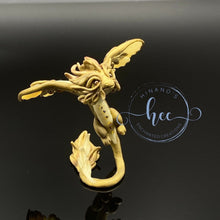 Load image into Gallery viewer, Baby bronze dragon in flight