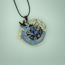 Load image into Gallery viewer, Lavender Blossom Dragon Pendant