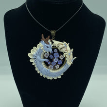 Load image into Gallery viewer, Lavender Blossom Dragon Pendant