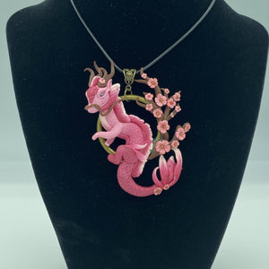 Pink Ombré Cherry Blossom Dragon