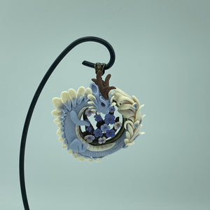 Lavender Blossom Dragon Pendant