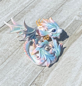 White Sherbert Rainbow Dragon