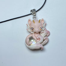 Load image into Gallery viewer, Light Pink Floofy Tail Dragon Charm