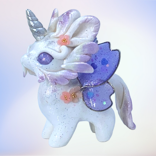Lilac and Silver Bunnicorn