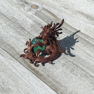 Chocolate Bronze Dice Dragon