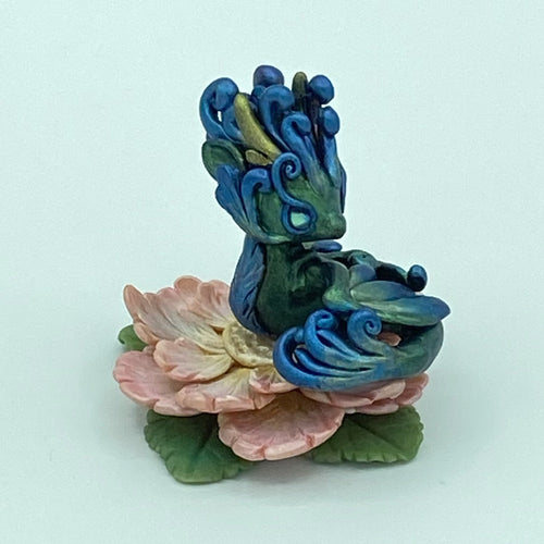 Hummingbird Dragon with Flower Magnet