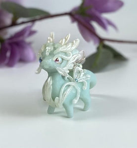 Icy Blue Jade Spring Dragon