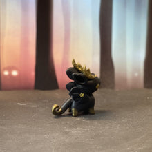 Load image into Gallery viewer, Black and Gold Dragon Bun Bun