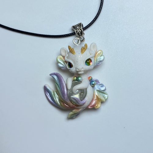 Rainbow Dragon Mermaid Charm