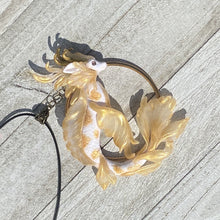 Load image into Gallery viewer, Gold Koi Dragon Pendant or Wall Hanging