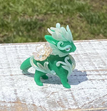 Load image into Gallery viewer, Green Jade Spring Dragon with long tail