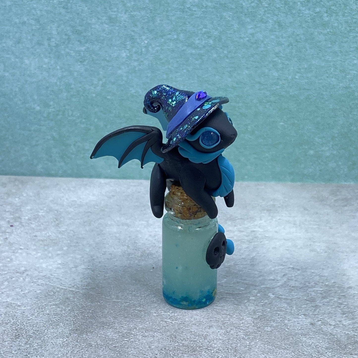 Blue Potion Bottle Dragon