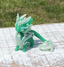 Load image into Gallery viewer, Green Jade Spring Dragon with long tail