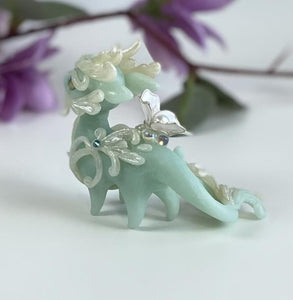 Icy Blue Jade Spring Dragon