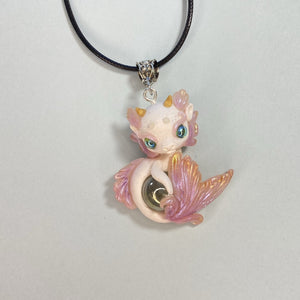 Purple & Pink Mermaid Dragon Charm